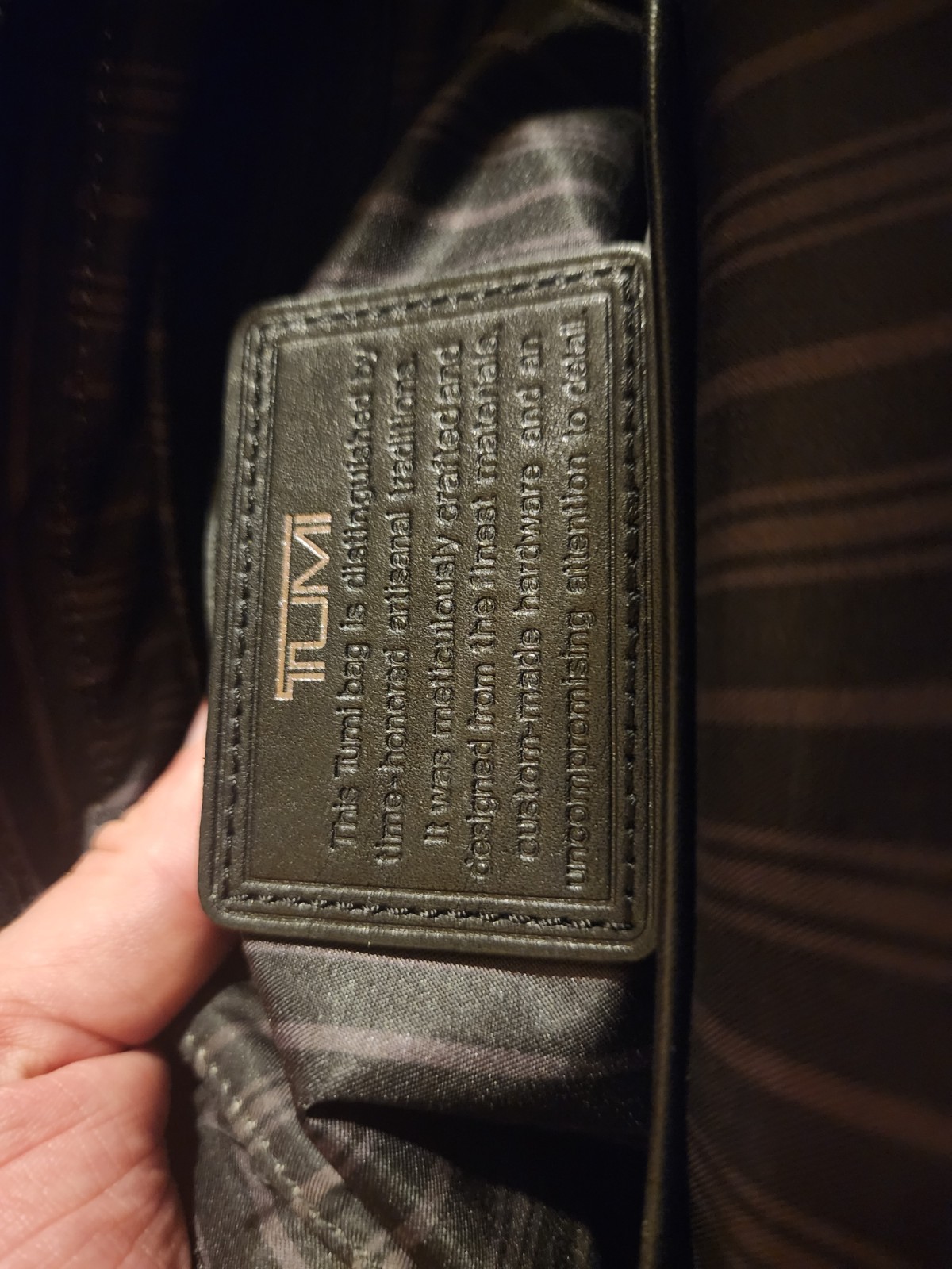 Tumi Beacon Hill Lawyers Briefcase Leather Laptop Bag Black 68560D