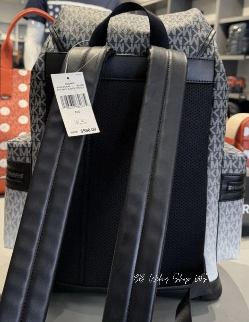 Michael Kors Cooper Ombré Logo Utility Commuter Backpack Black