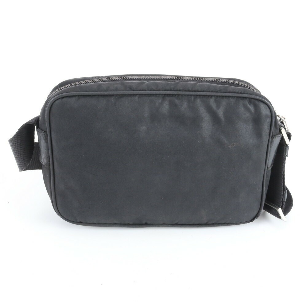 PRADA Tessuto Messenger Bag Nylon Black Shoulder Crossbody Business Mens