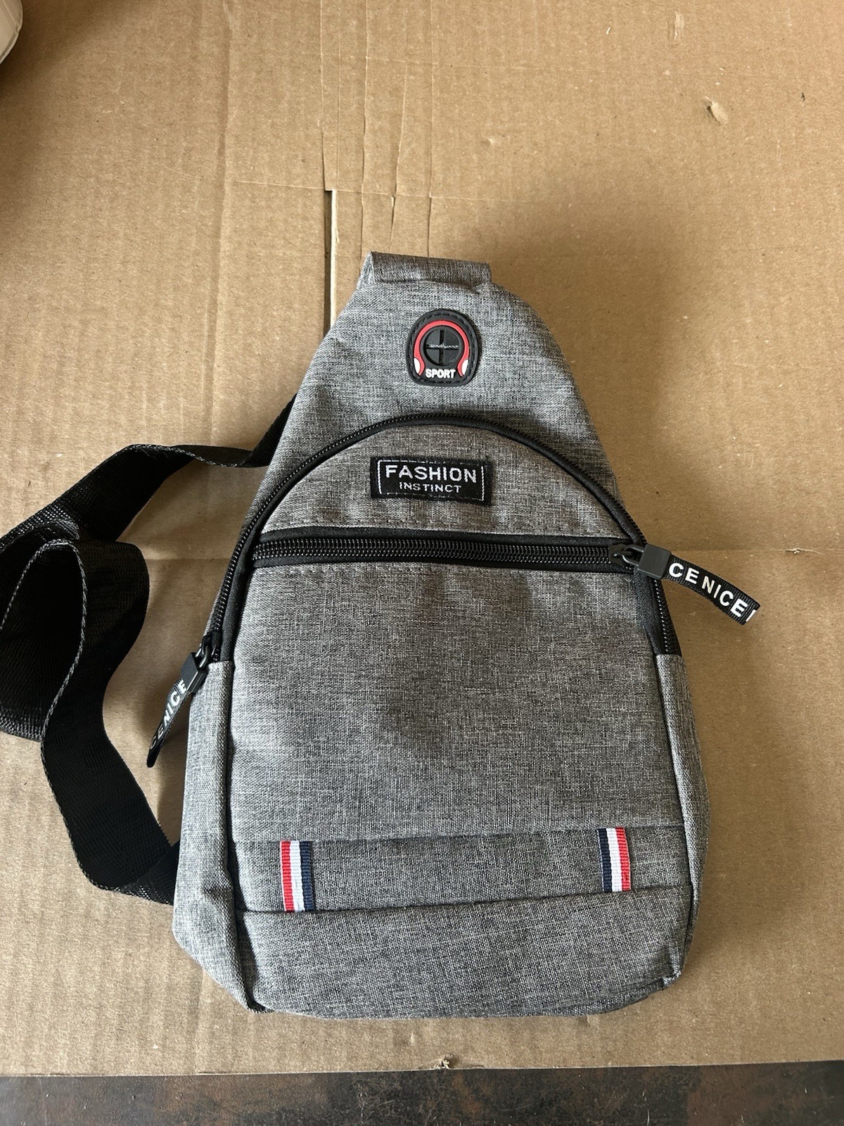 Men’s Casual Oxford Crossbody Canvas Messanger Bag, Small, Color Gray