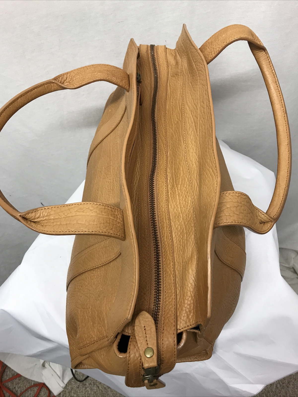 New. Authentic Cole Haan Leather Duffle/Weekender Bag .