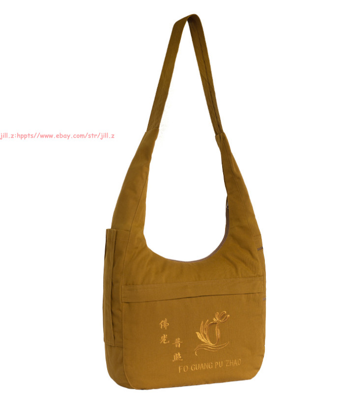 Unisex Canvas buddhist shaolin monk zen bags Buddha package lay meditation bags