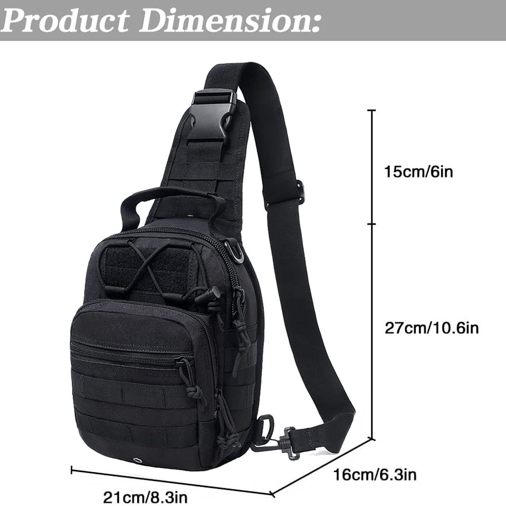 Outdoor Tactical Sling Bags Backpack Military Sports Travel Crossbody Chest Pack
