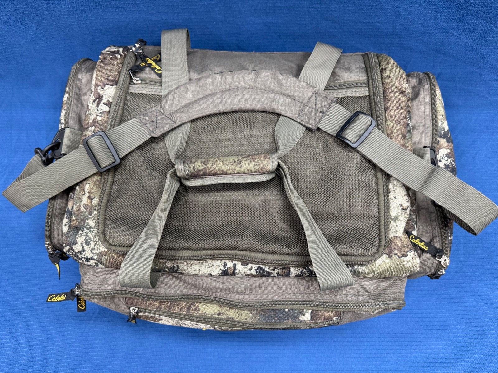 Cabelas Camouflage Duffle Bag with Shoulder Strap, 18 x 12 x 8 Inches