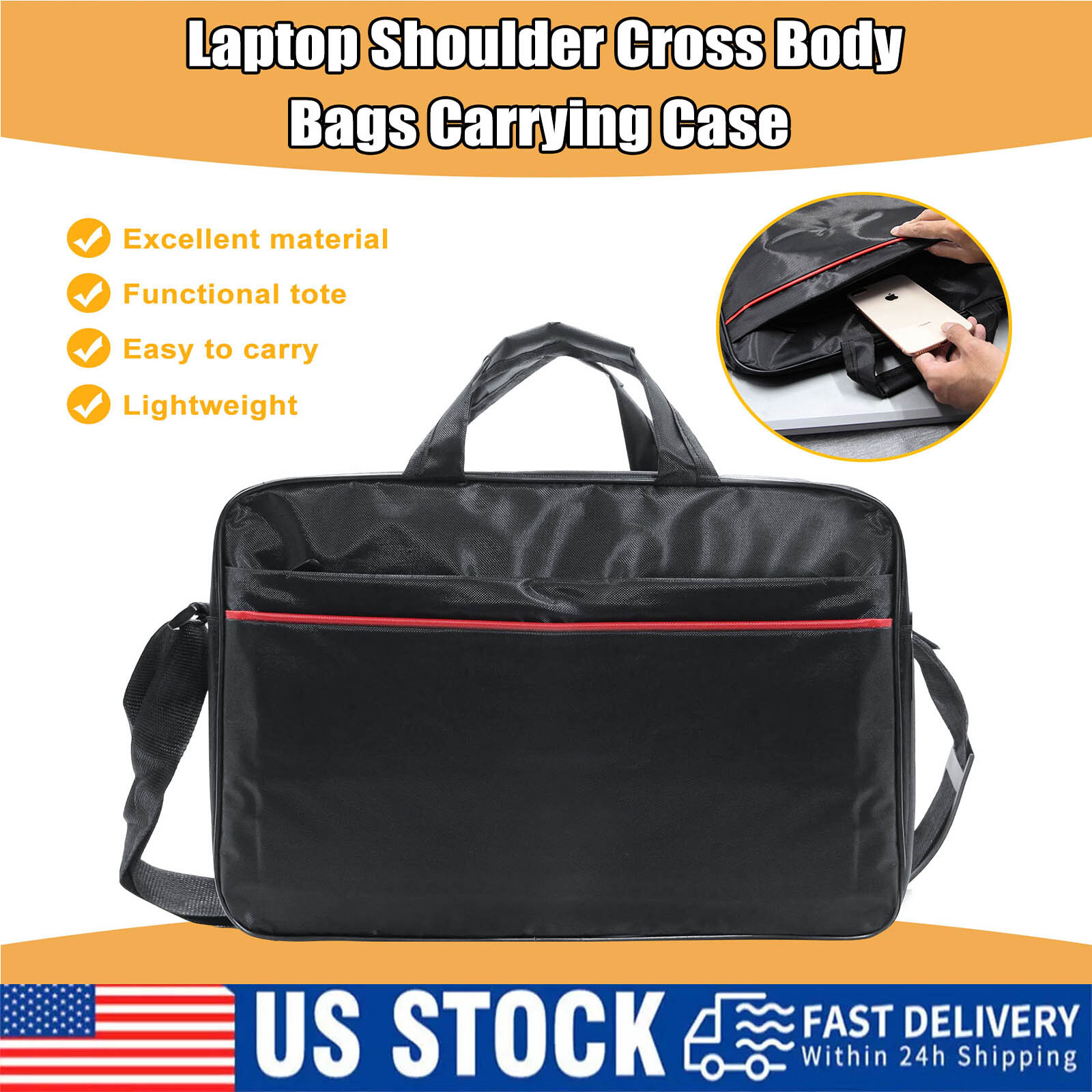 Business Briefcase Men Laptop Bag Work Shoulder Bags Messenger Portable Bag
