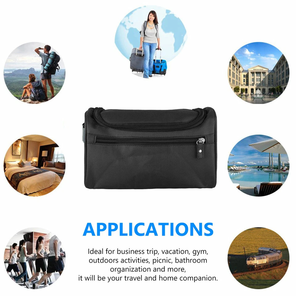 Men Women Travel Toiletry Bag Wash Kit Cosmetics Shaving Makeup Case Organizer