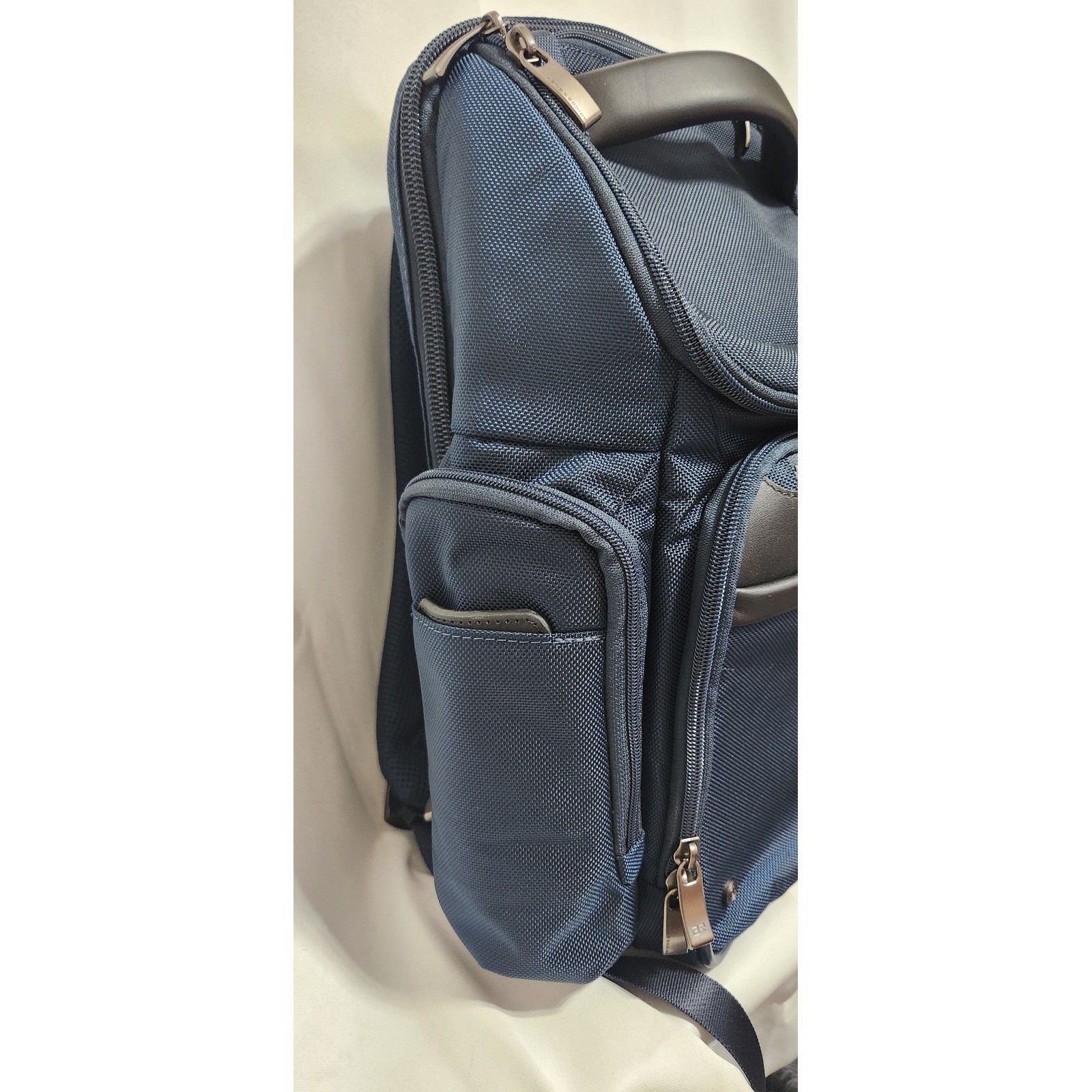 Briggs & Riley WideMouth Cargo Backpack Navy Blue Laptop Bag KK527-5