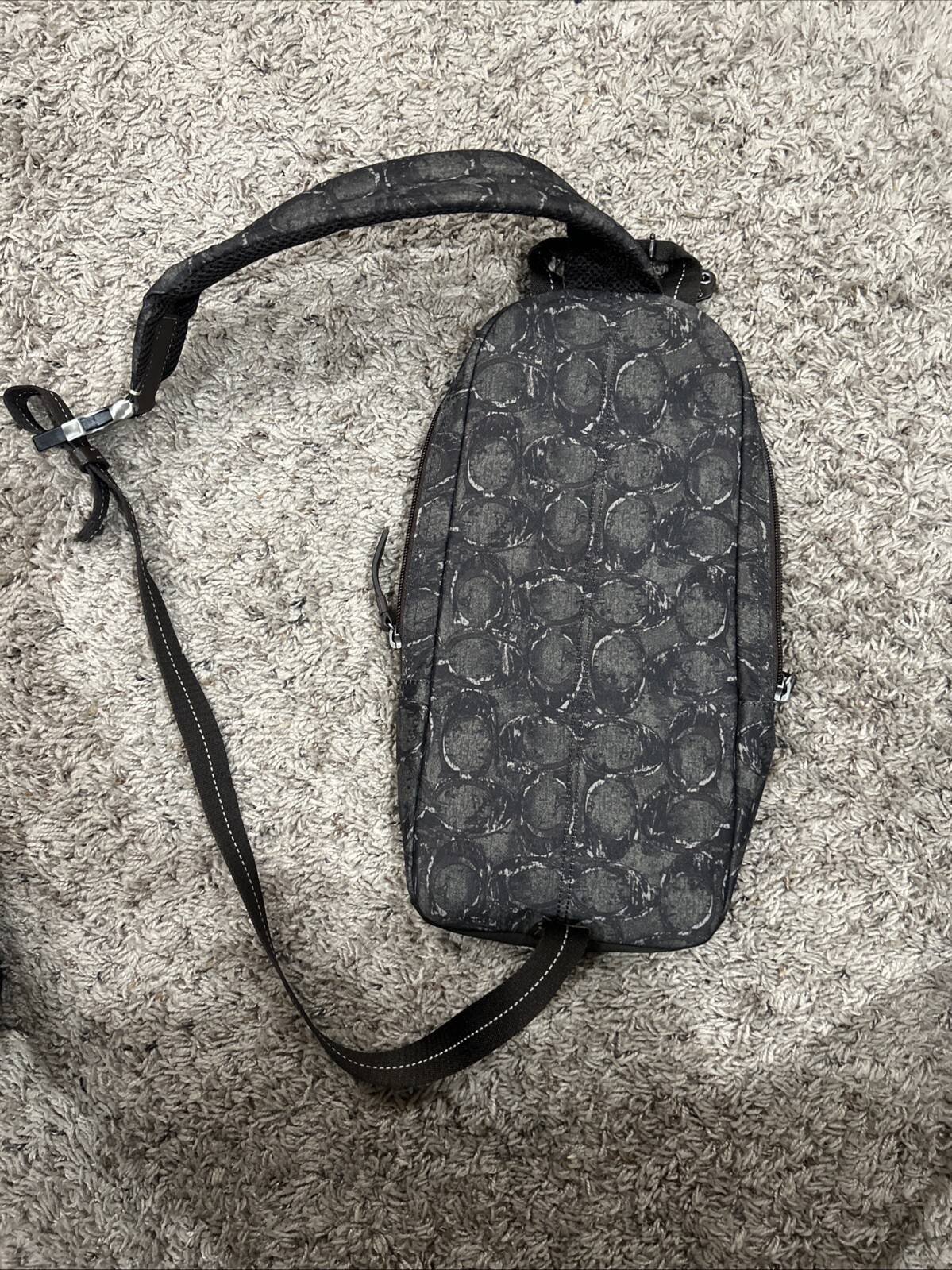 COACH Shoulder Bag Varick Nylon Sling F70692 Camo