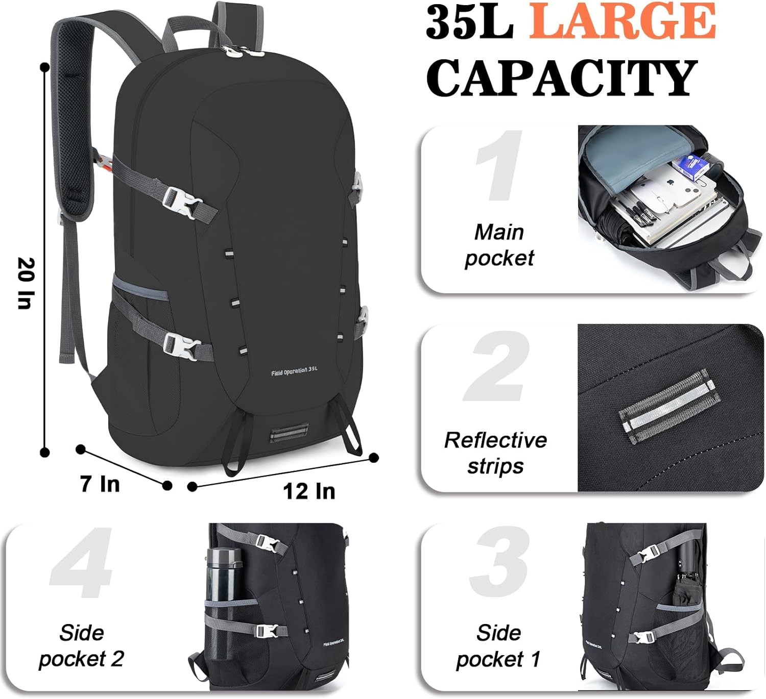 Mochilas De Hombre Impermeable Antirrobo Escolares Para Viajes Negocios