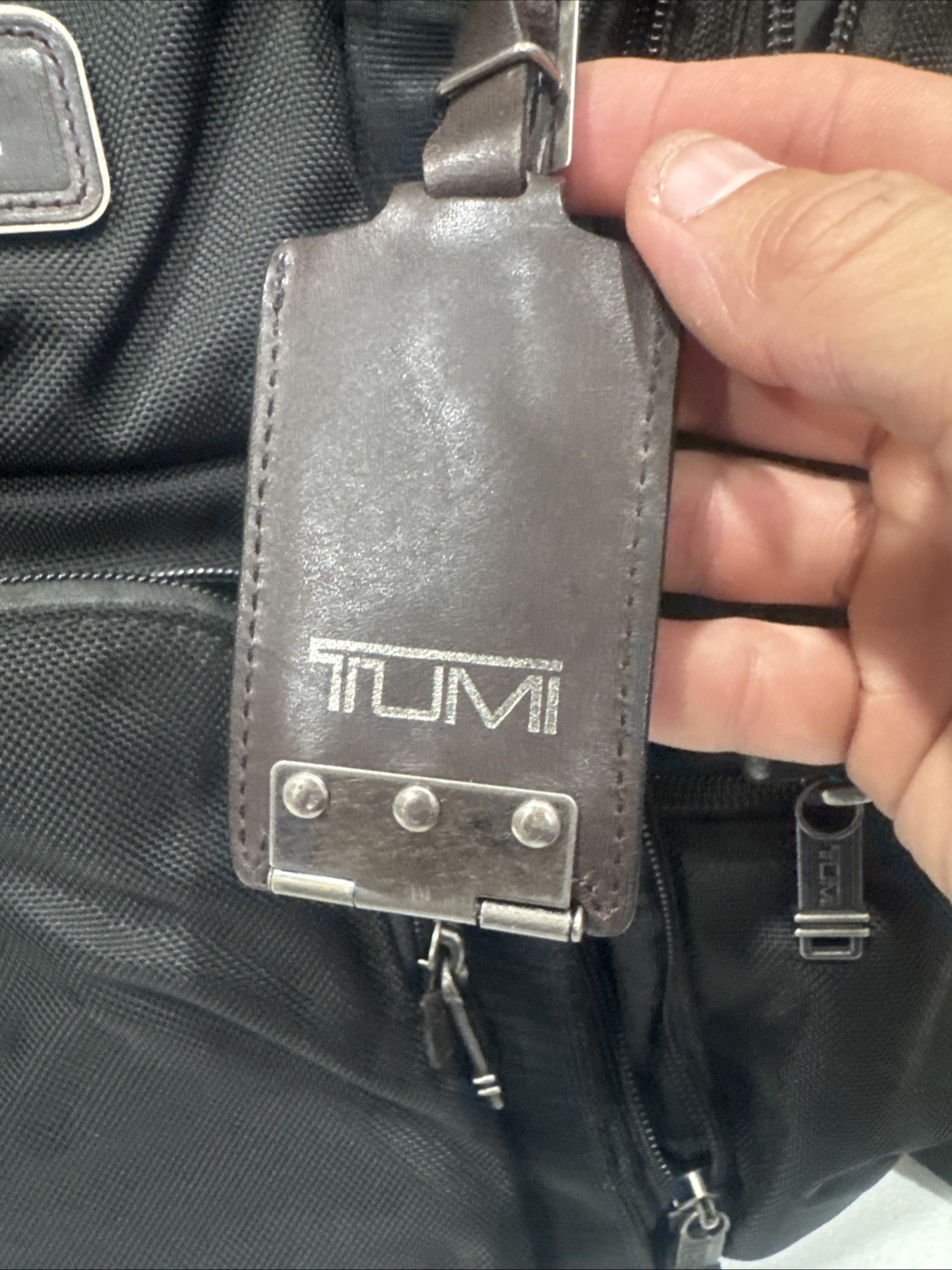 Tumi Alpha Blavo Backpack Dark Brown 42cm Travel Bag Used Excellent Condition