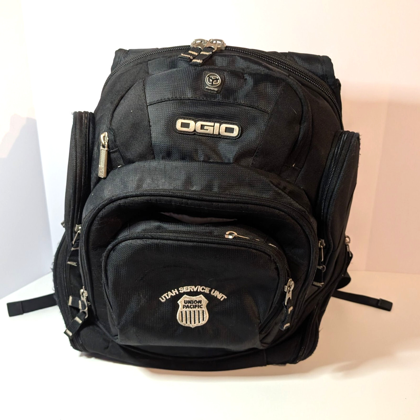 Union Pacific Ogio Mastermind Backpack, Black, Embroidered Logo, Utah, Railroad