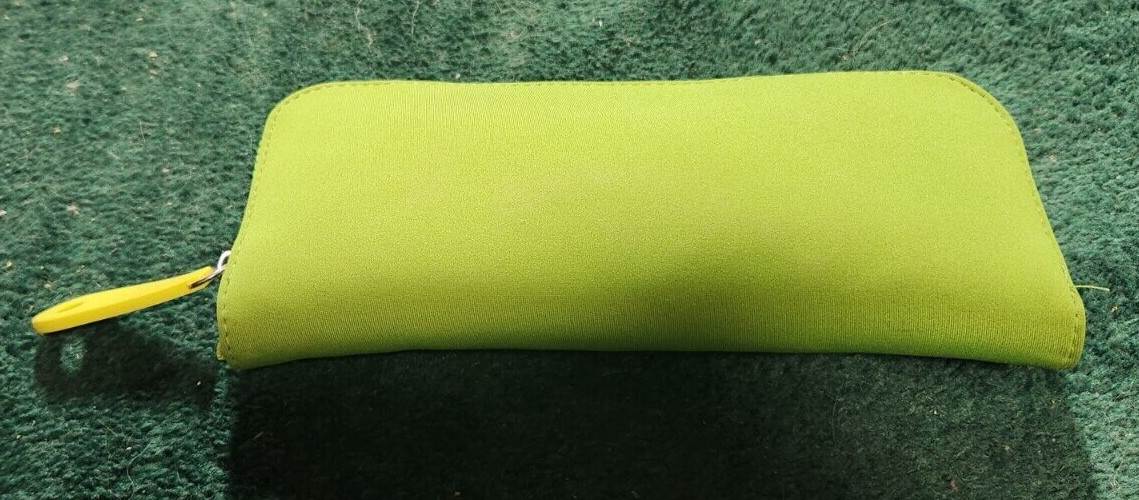 Crocs Hideaway Reusable Shopping Bag Green & Yellow Good Condition