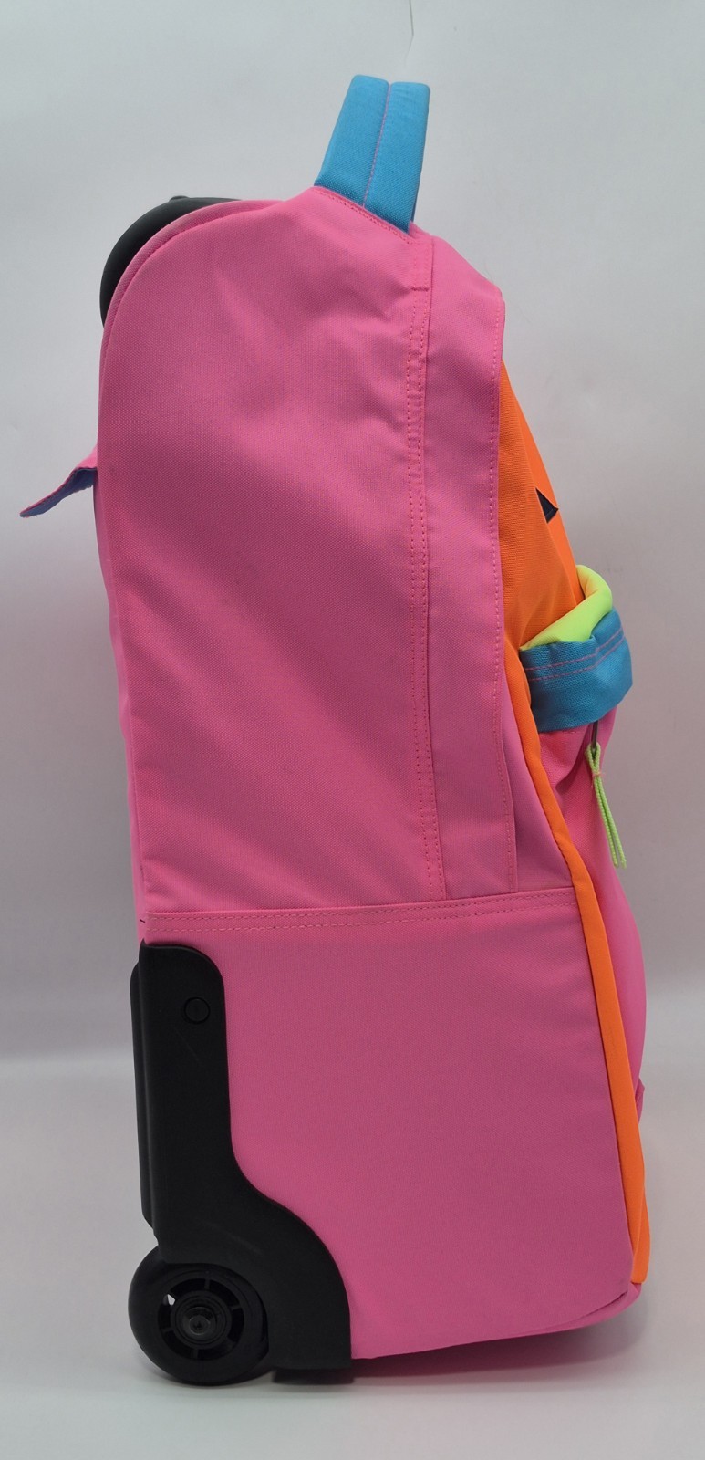 JanSport Rolling School Backpack Carry On Travel Luggage Neon Lrg THE9 Rare VHTF