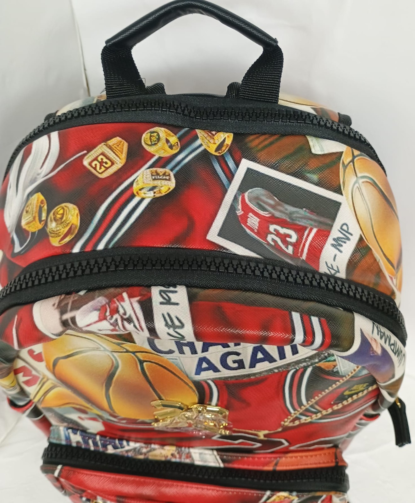 Nike Air Jordan Retro Collage Backpack School Bag Red Black 23 Jumpman NWT