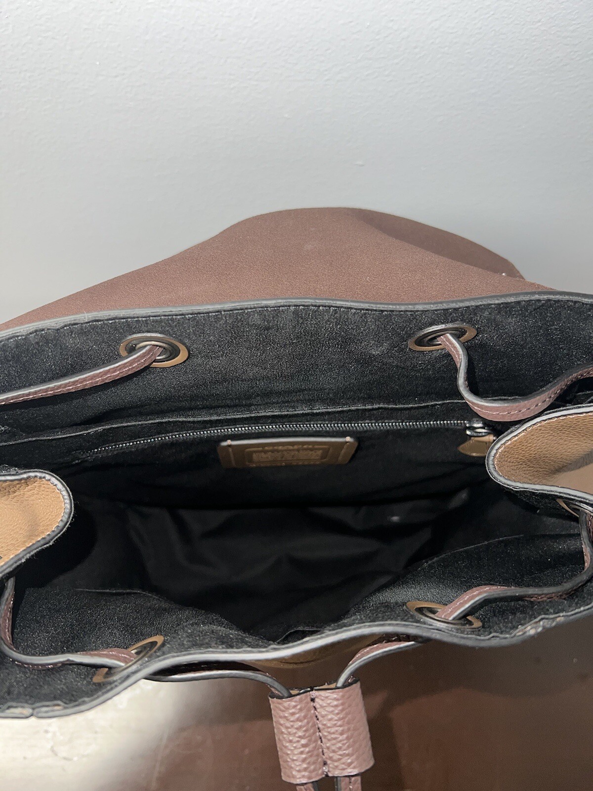 Coach Hudson Leather Backpack Bag Men’s Brown New