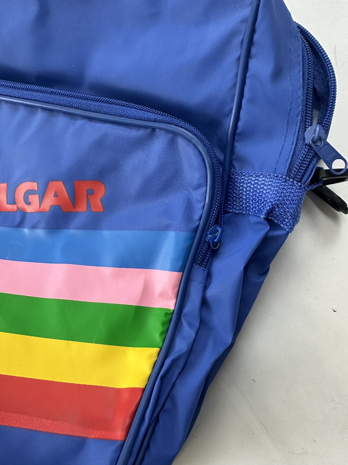 Trafalgar Bag Blue Rainbow Travel Shoulder Crossbody Tote Retro 80’s Pride