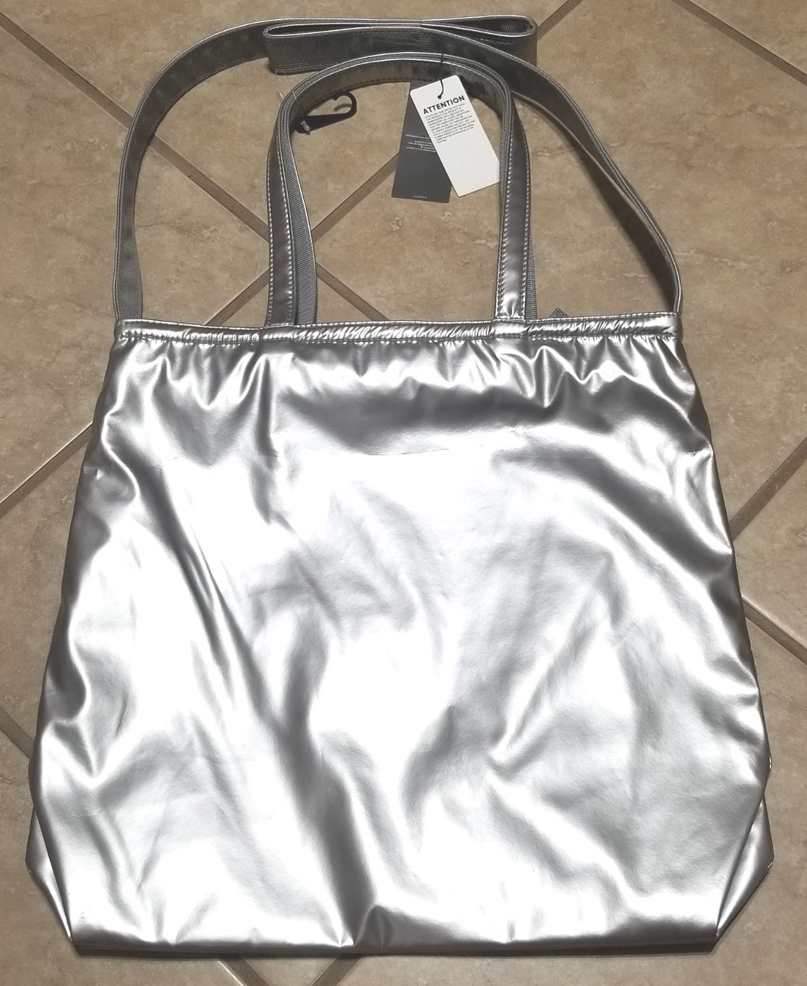 GU UNDERCOVER x Jun Takahashi Silent/Noise Silver Tote Bag
