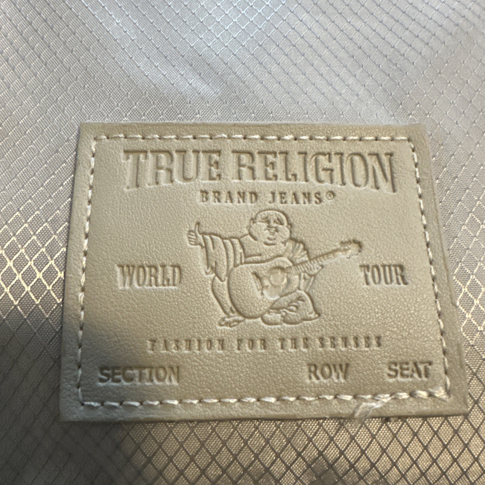 True Religion Buddha Patch Unisex Grey YETA 2.0 Crossbody Bag TR104144 New