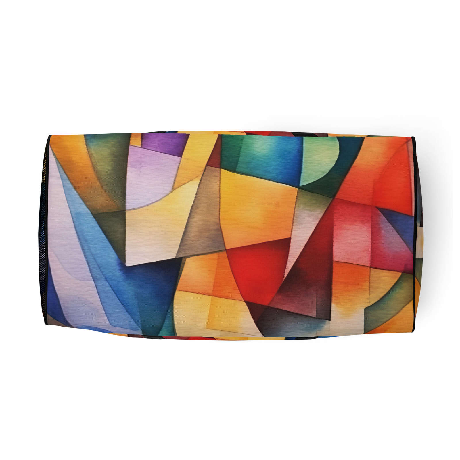 Duffle bag cubism pastel abstract