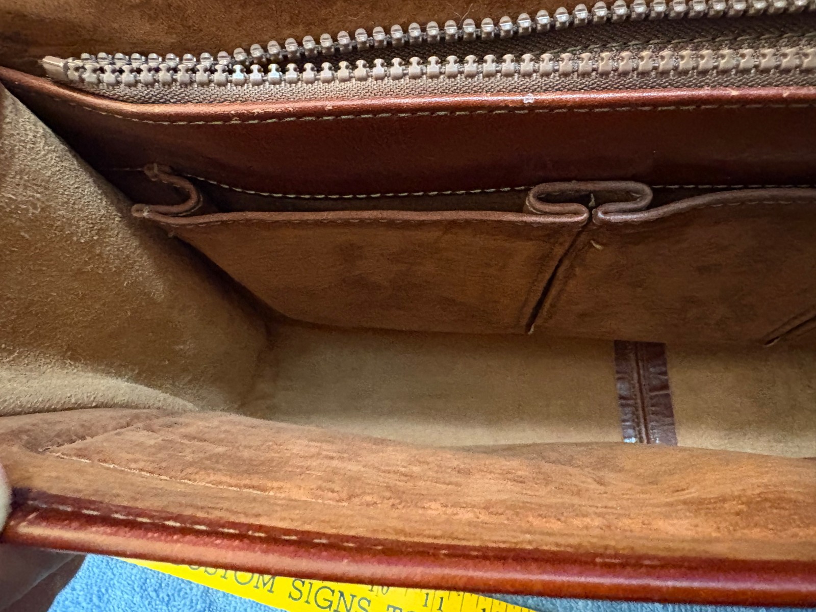 Jack Georges Cognac Tuscany Leather Briefcase