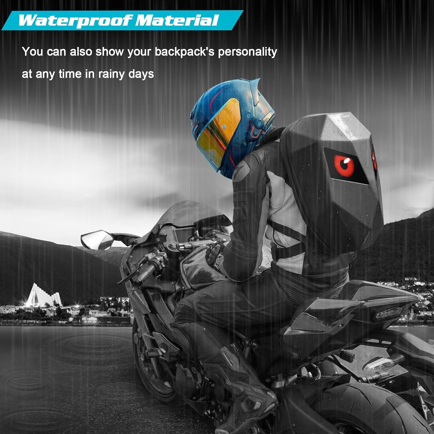 LED Knight Backpack – 19″ App-Controlled Waterproof Bag with Pixel Art