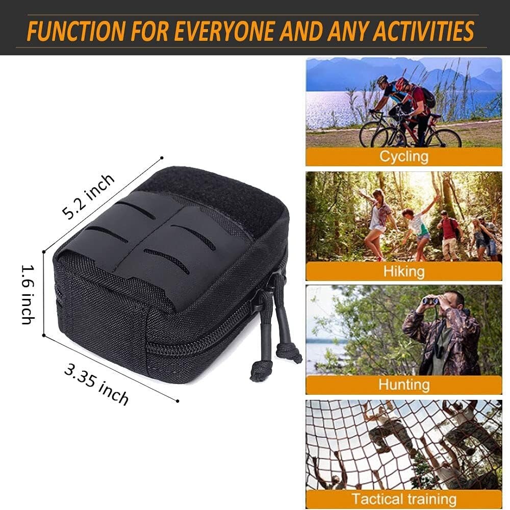 Tactical Small Molle Pouches Multi-Purpose EDC Utility Duty Belt Bag Admin Pouch