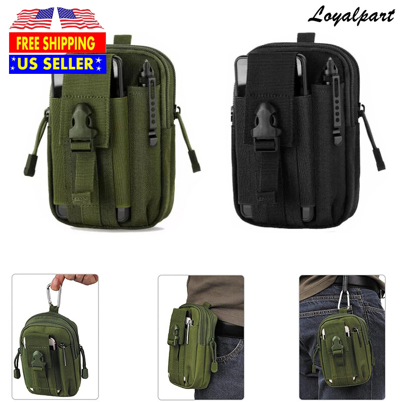 Tactical Belt Bag Waist Fanny Pack Phone Pouch Military Camping Hiking Outdoor