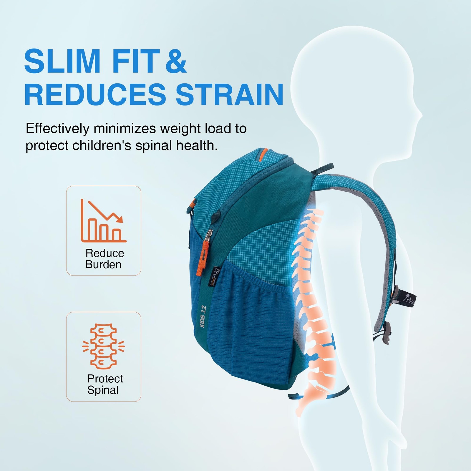 12L Kids Toddler Hiking Backpack Kindergarten Preschool Daypack Boys Girls