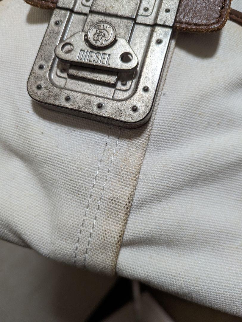 Diesel Men Canvas Fabric Vintage Processing Braveman Plate Logo Luxury Stylish