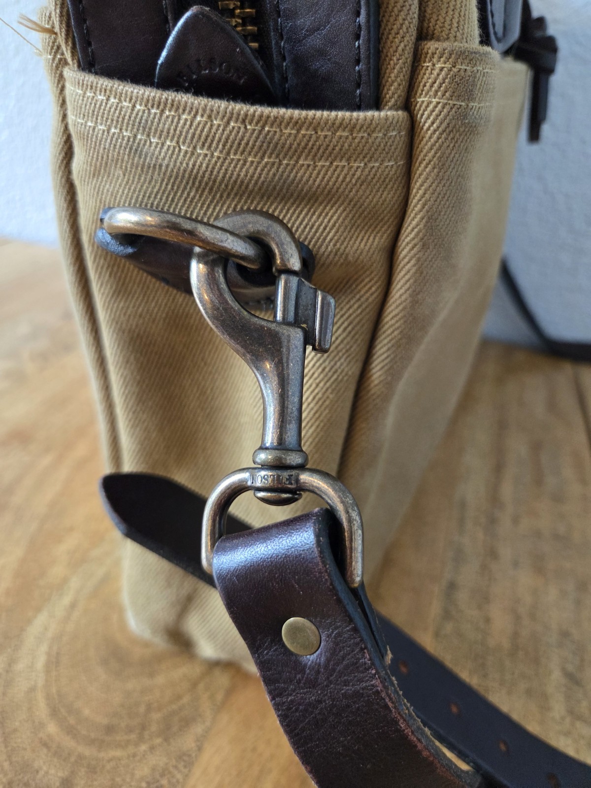 Filson Rugged Twill Original Briefcase | Tan | Made in USA | MSRP $499