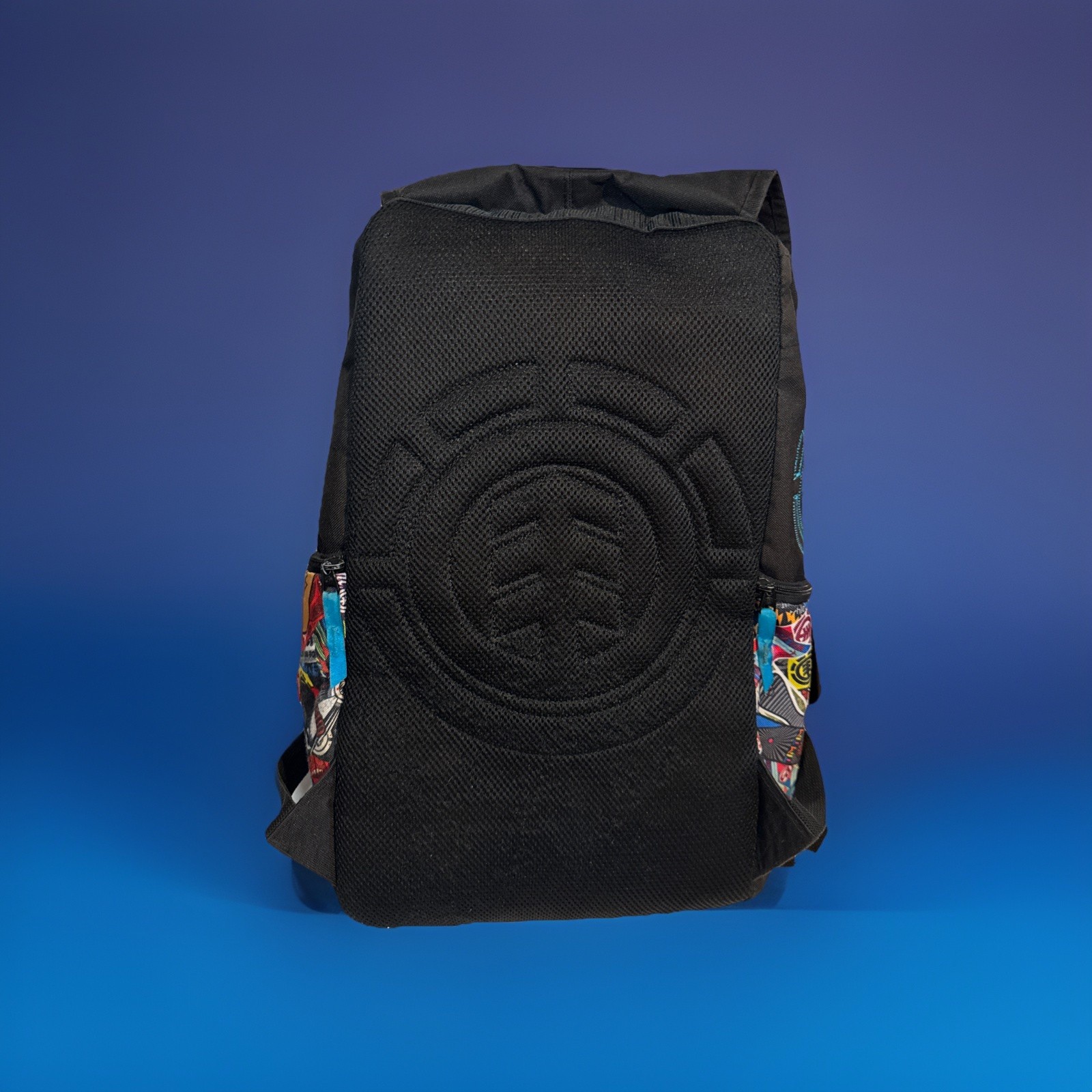 Element Skateboards Utility “Sticker Bomb” Mohave Backpack Bag Vintage Y2K Rare