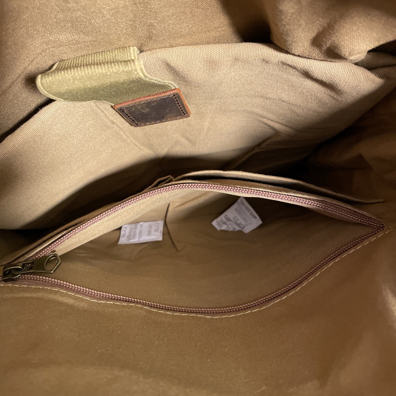 The Barrel Shack Handmade Oiled Canvas & Leather Cotton Backpack Rucksack Bruce