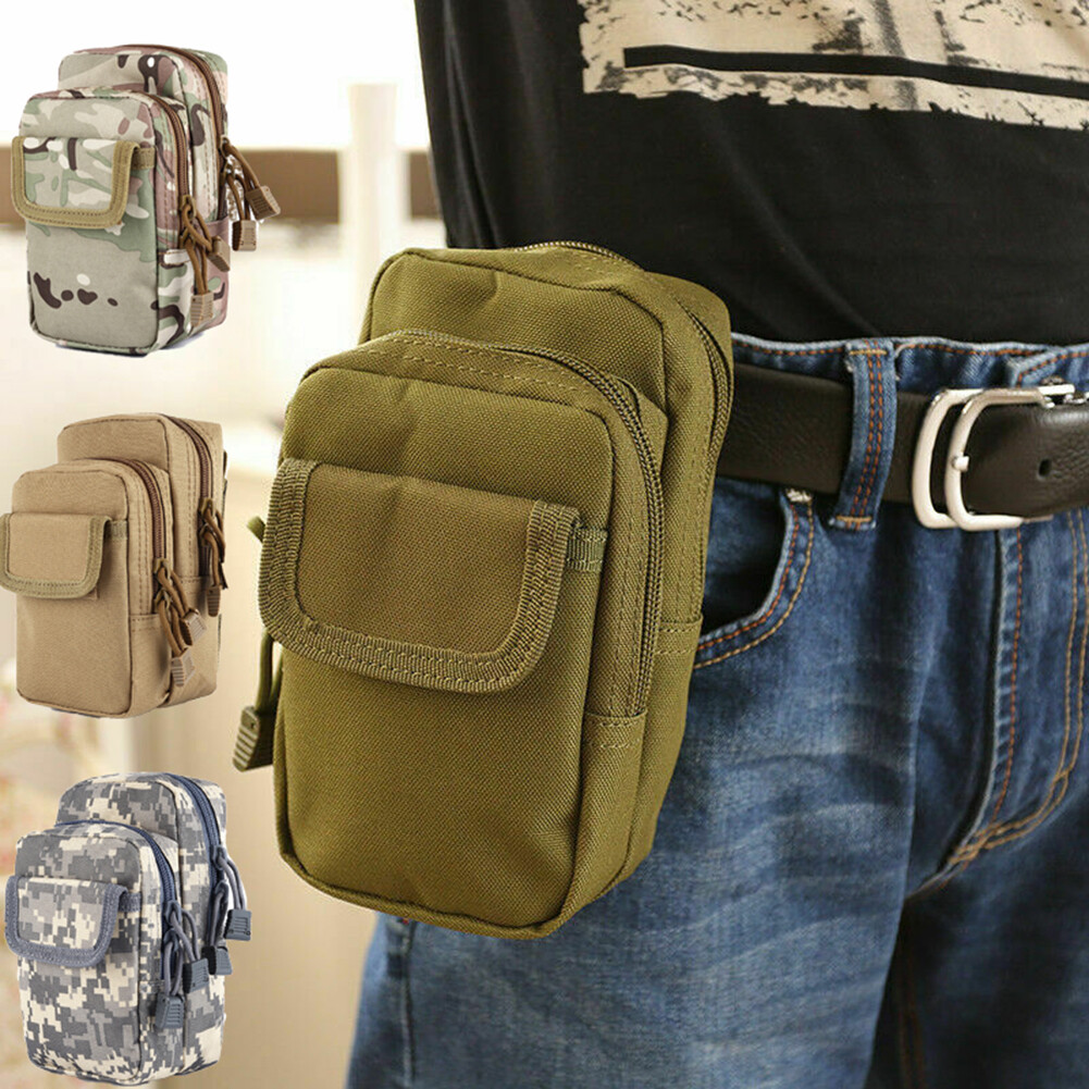 Tactical Molle Pouch Belt Waist Pack Bag Military Waist Fanny Pack Outdoor USA
