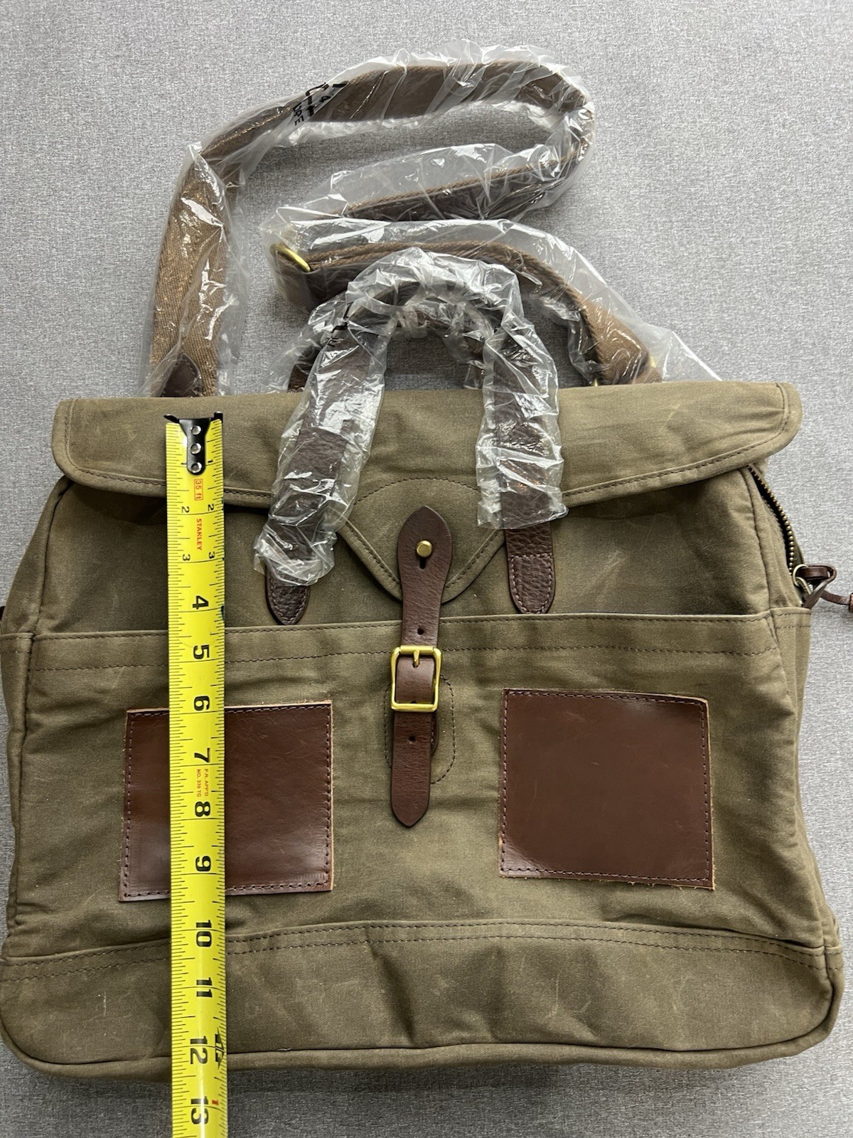 J CREW Abingdon Waxed Canvas Briefcase –