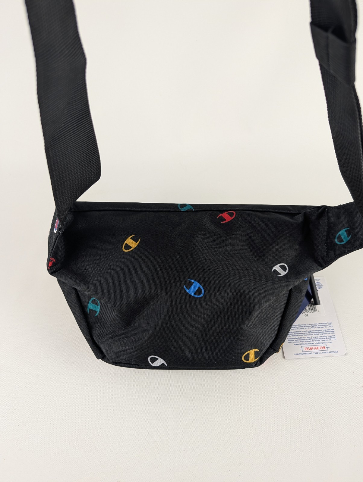 Champion Fanny Pack Waist Bag Black Multi Color C Logo All Over Print