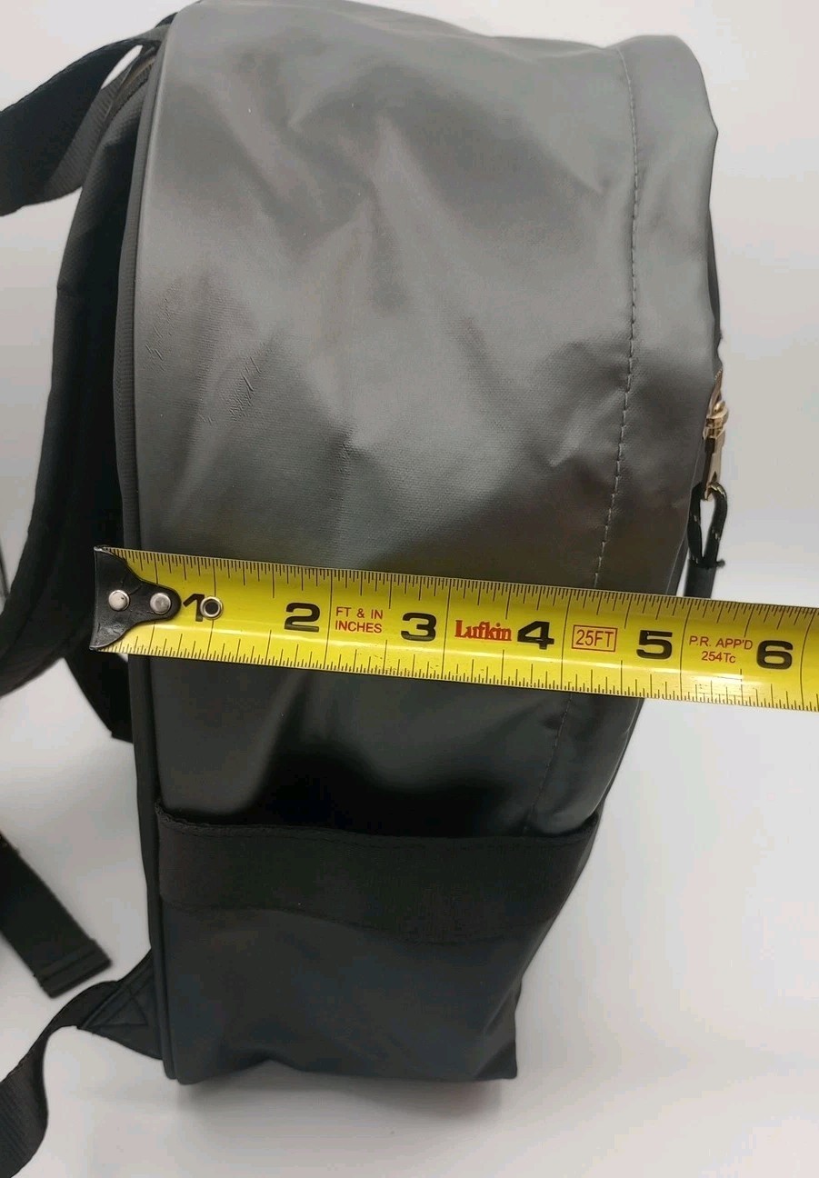 VERSACE Parfums Rider Backpack Shoulder Bag Black Fragerance Excellent Condition