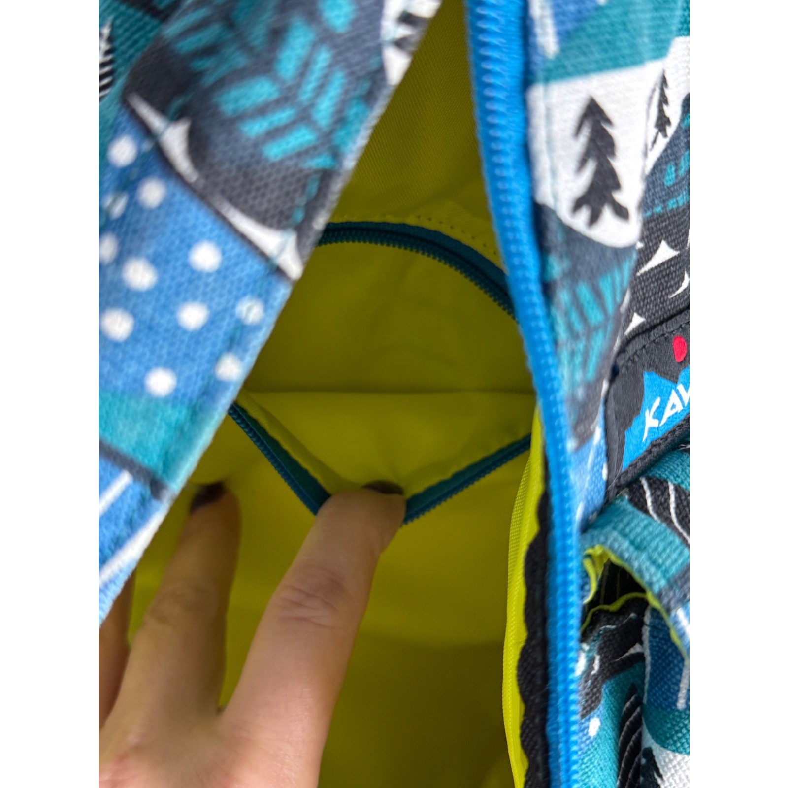 KAVU Teal Rope Bag Sling Backpack Unisex OS Outdoors Festival Concert Hiking