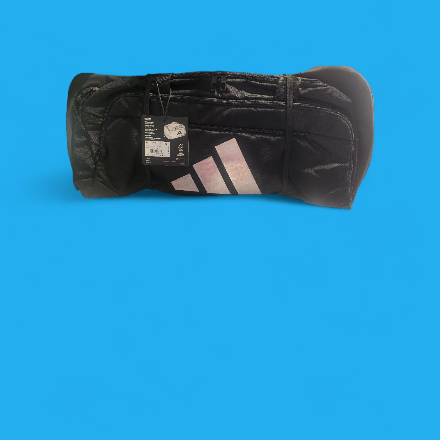 ADIDAS UNISEX DEFENDER 5 MEDIUM Duffel Gym SPORT Bag SHOE POCKET BLACK NEW