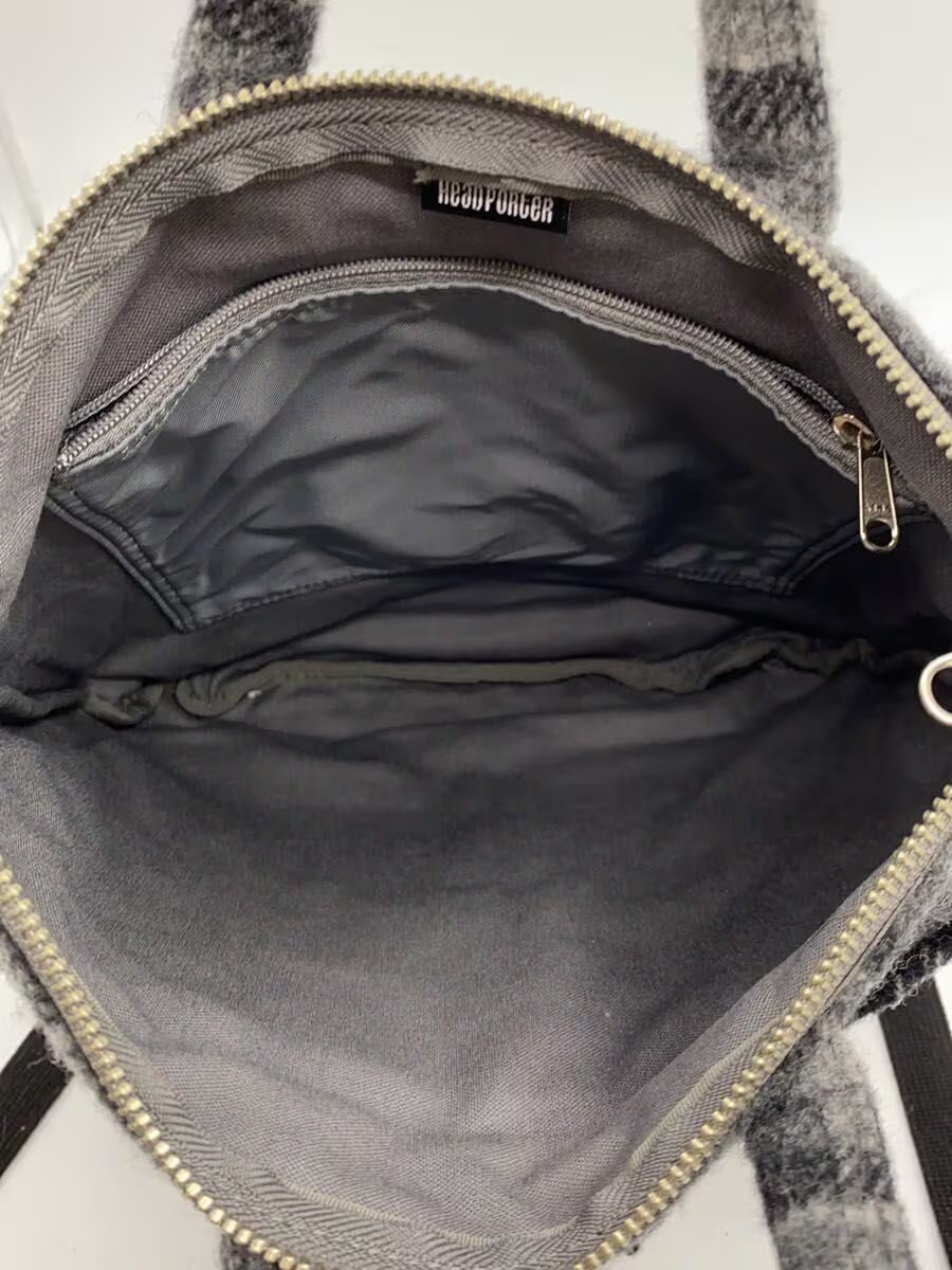 HEAD PORTER Shoulder Bag GRY Check