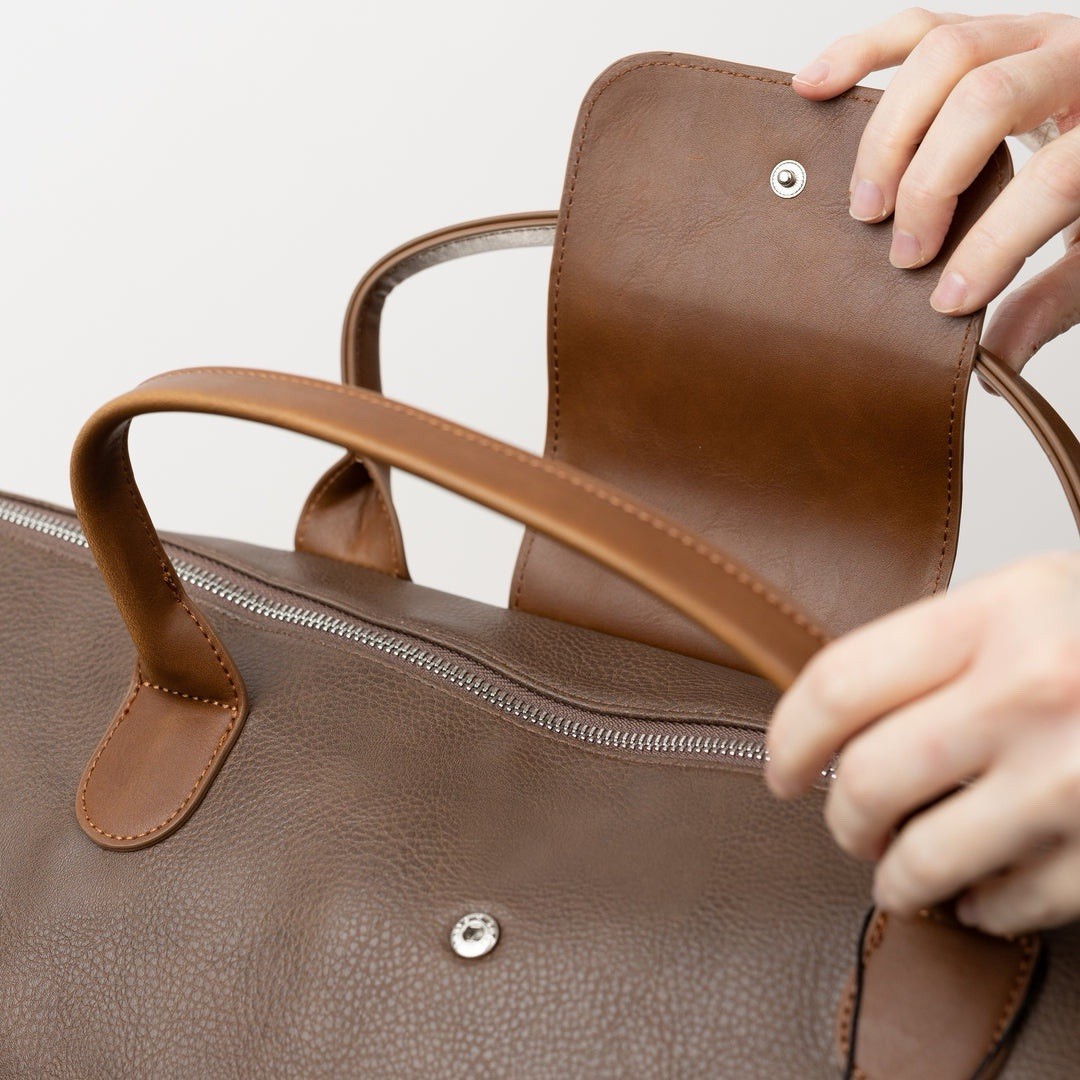 Brouk & Co Alpha Duffel Bag Chocolate Brown