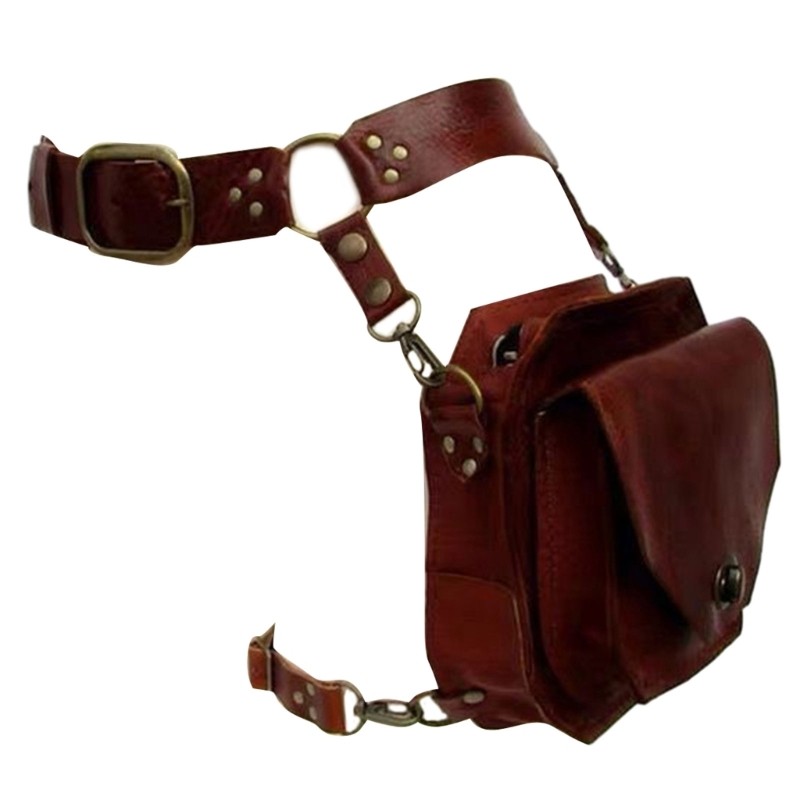 Steampunk Drop Leg Thigh Bag For Men Women, Medieval Waist Bag Leg Bag
