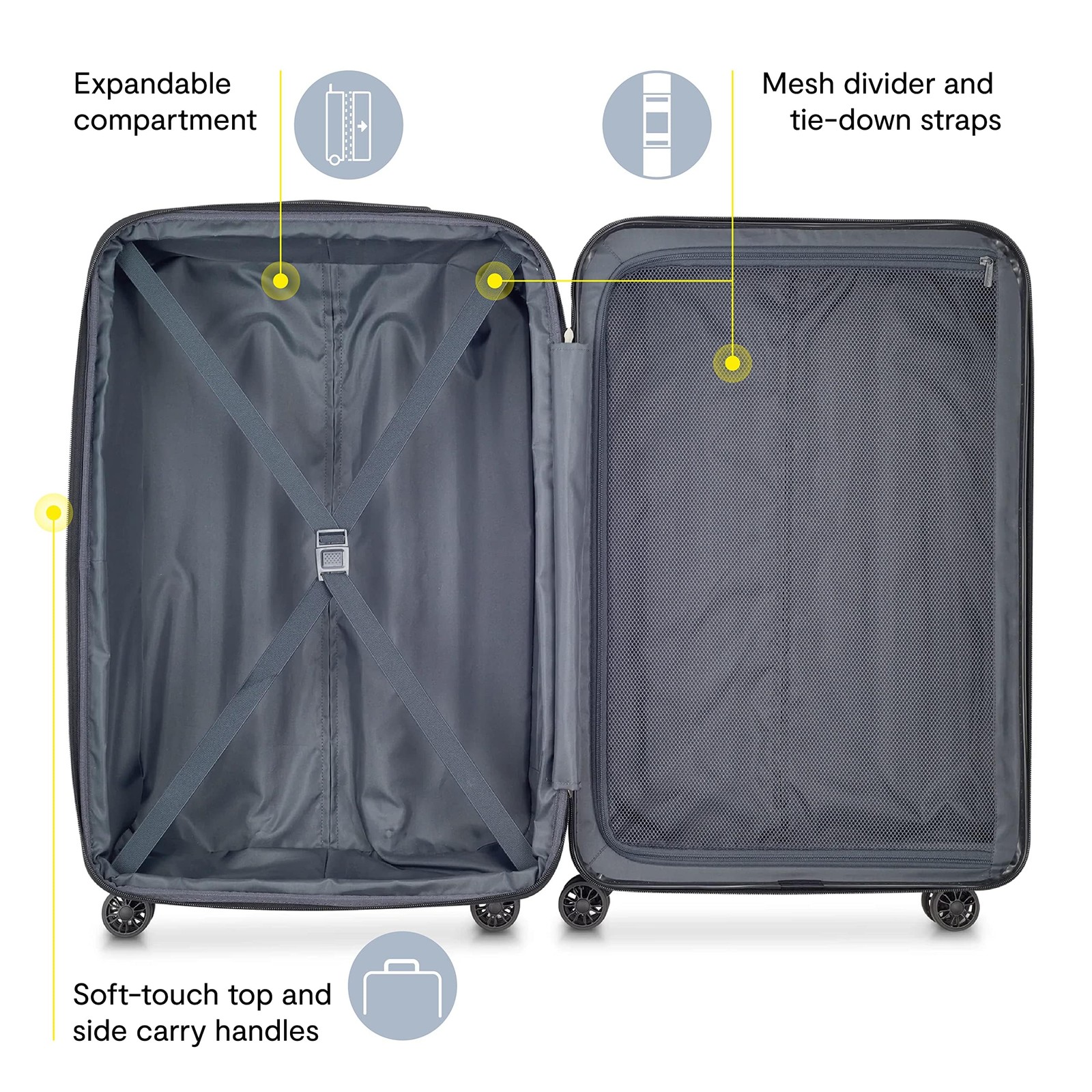 DELSEY Paris Helium Aero Hardside Expandable Luggage Spinner Wheels 29 Inch U8