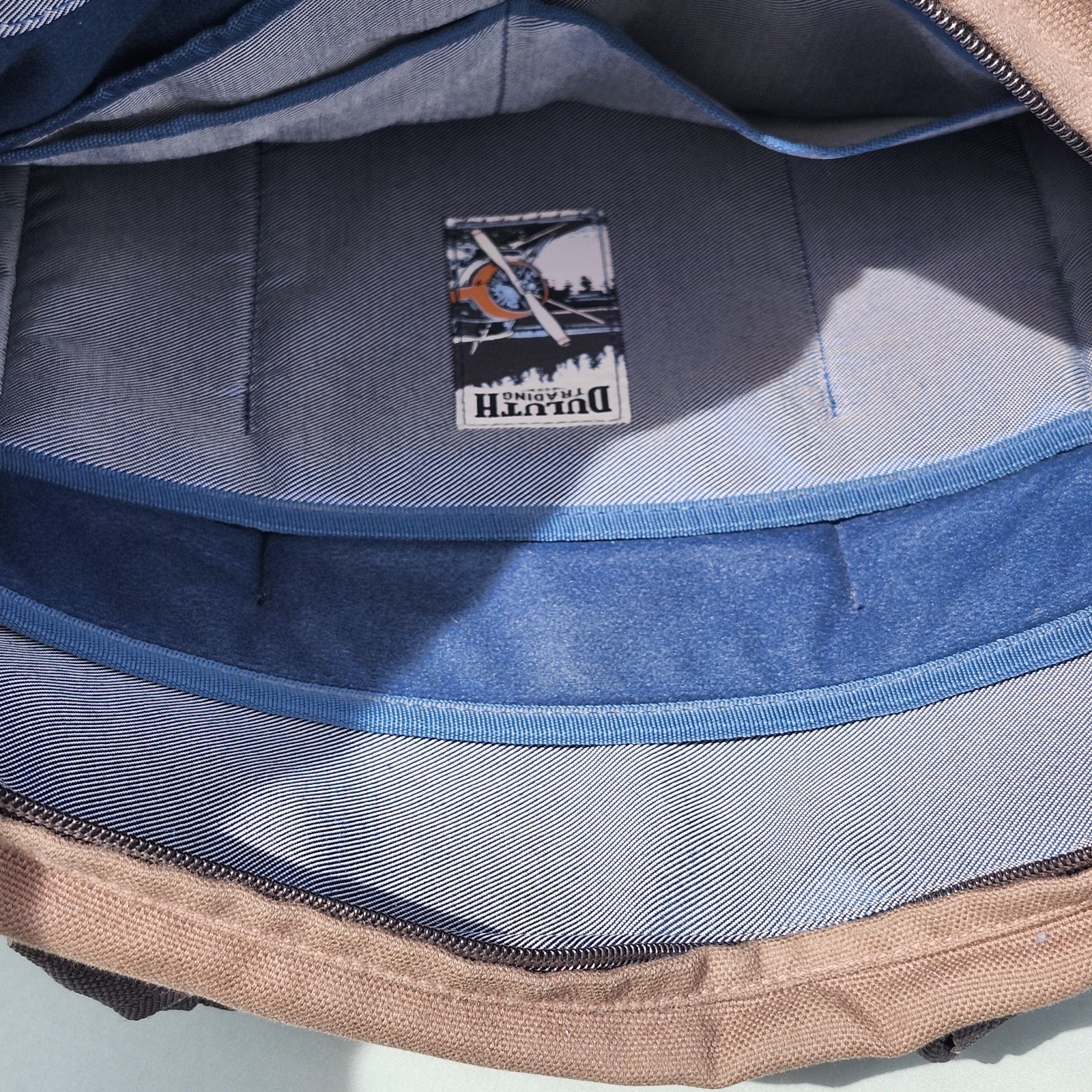 Duluth Trading Co Fire Hose Canvas and Leather Briefcase Laptop Bag