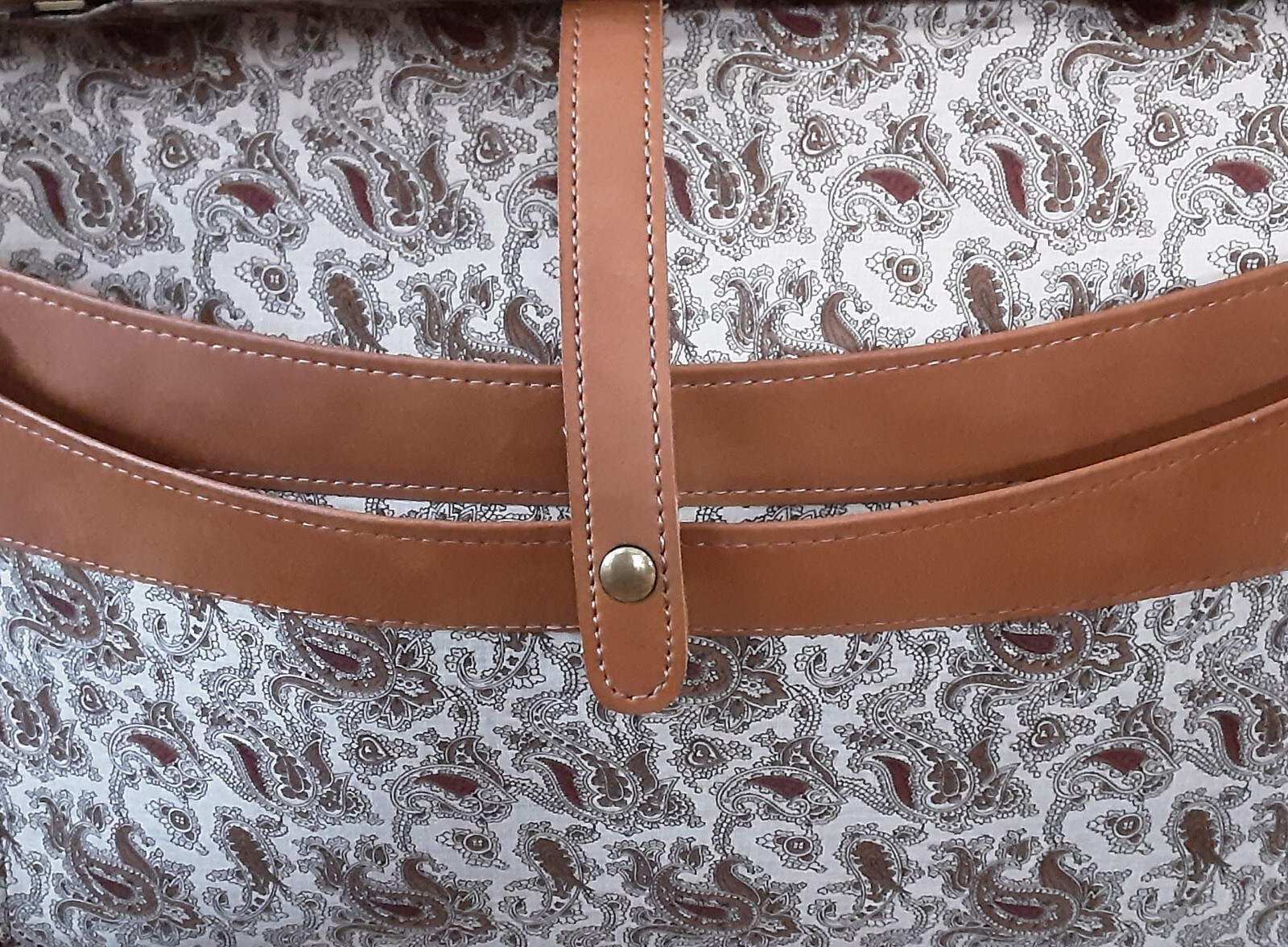 Vintage Hartmann Attache Briefcase Brown Belting Vinyl Straps VEGAN