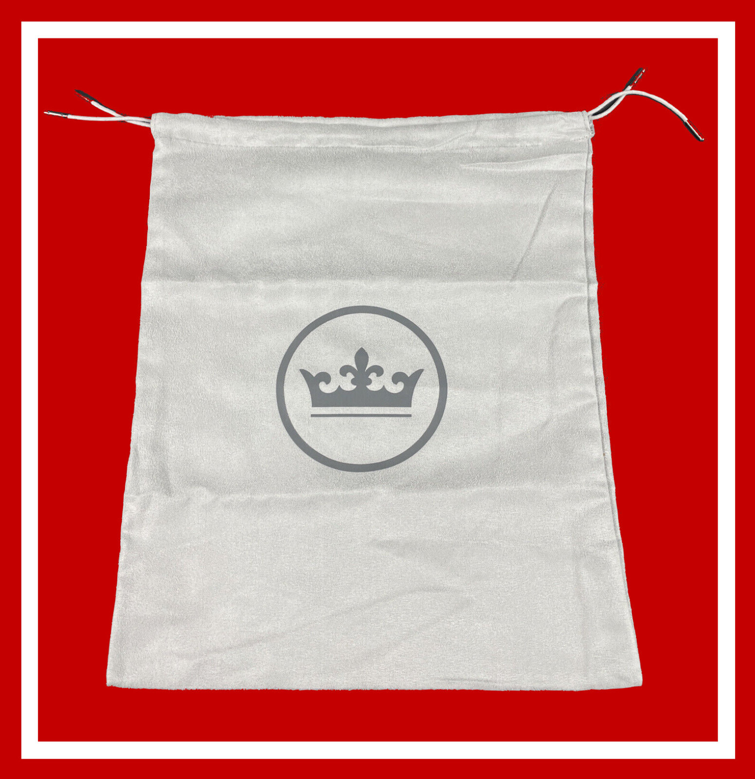 Peter Millar Drawstring Dust Storage Shoe Bag 12″ X 15″ Beige With Crown Logo