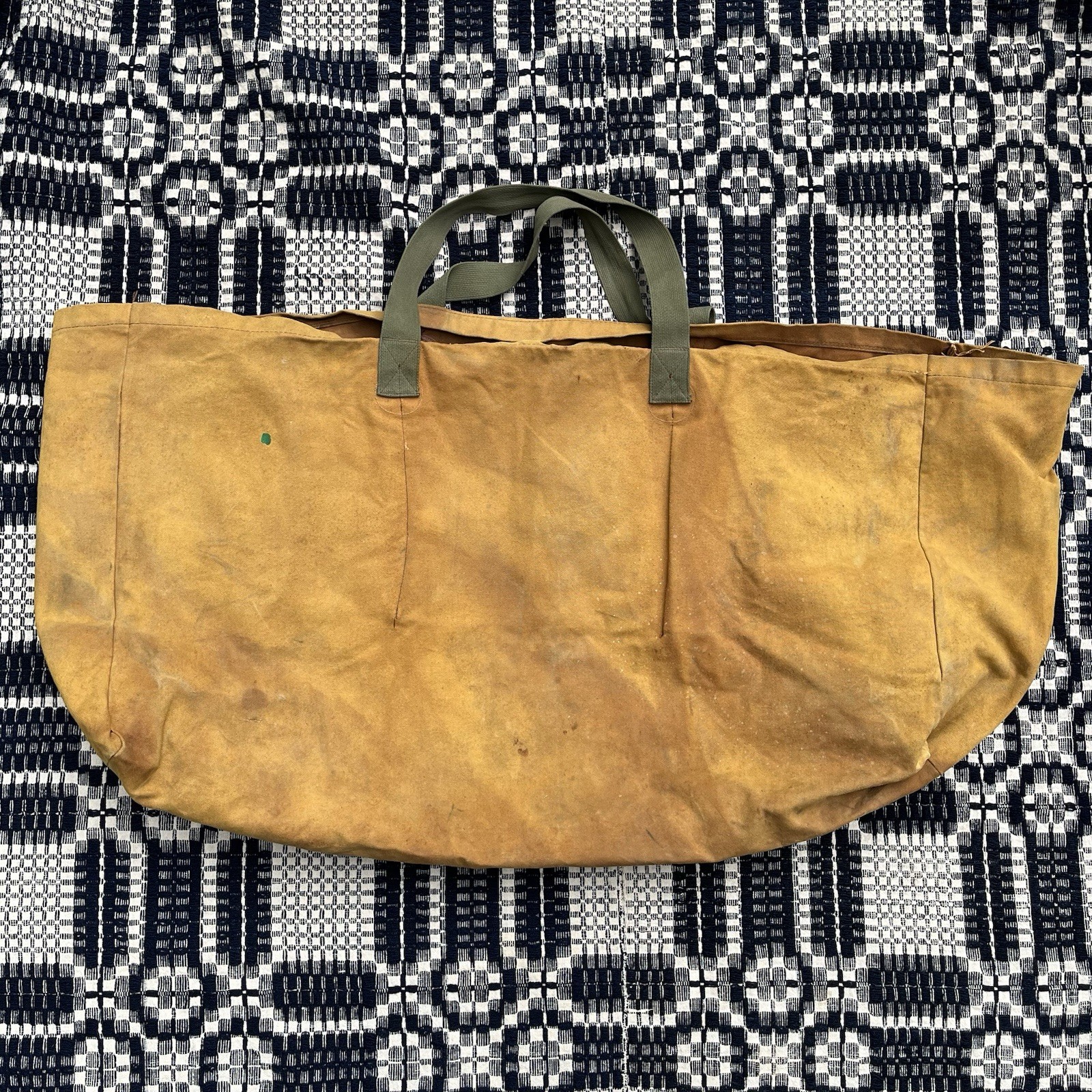 VTG 1960s L.L. Bean Duck Decoy Tote Bag Boat & Tote Canvas Made In USA