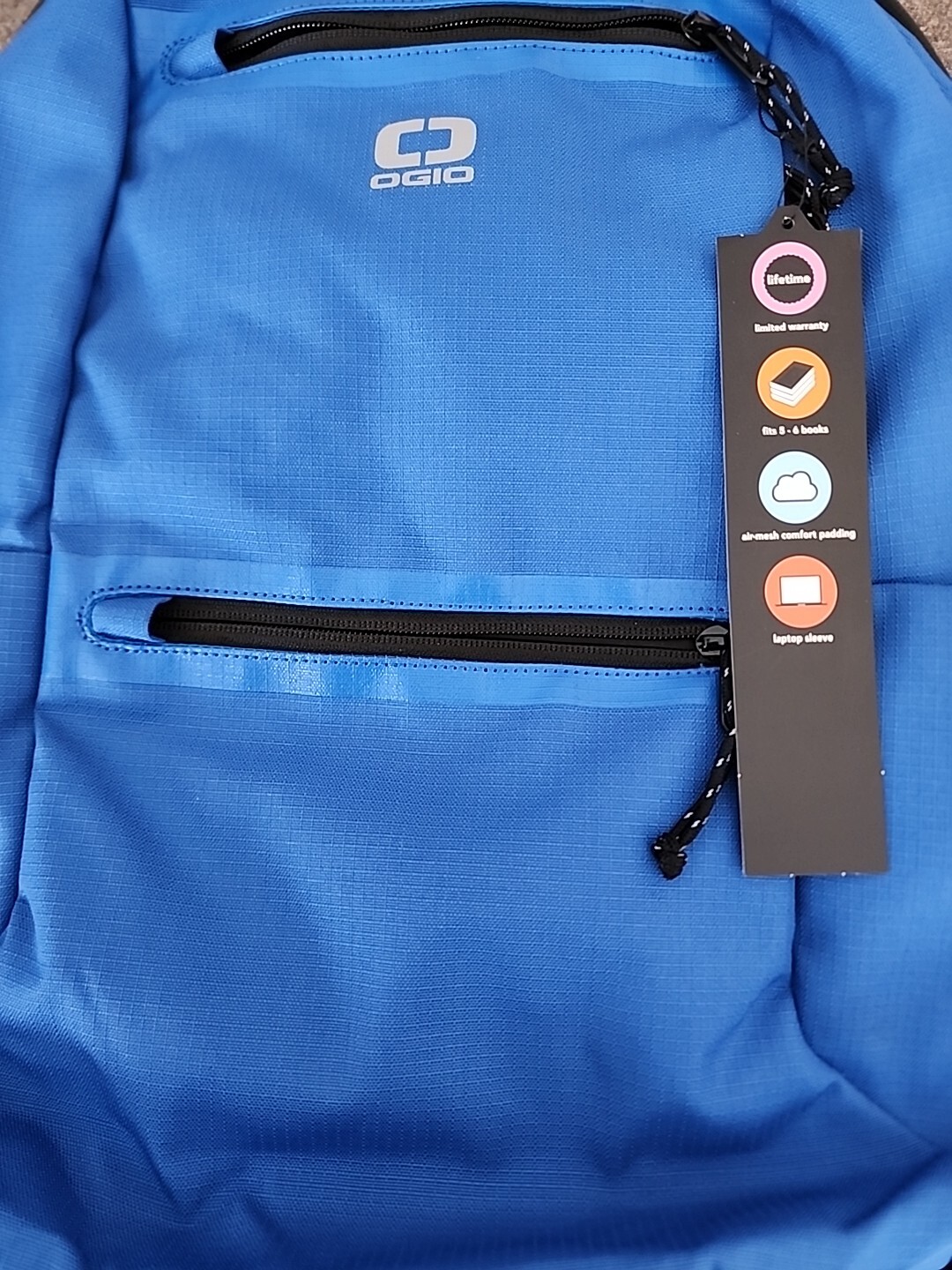 OGIO ~ SHADOW CORE ~ Flux 220 Backpack ~ Blue ~ 12 x 18 x 7.5 ~ Multiple Pockets