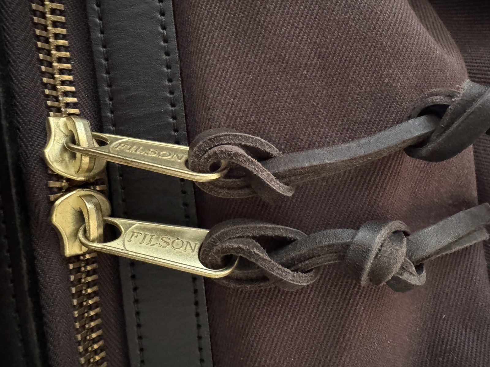 Filson Twill Duffle Bag | Dark Brown Style 248 (20x14x13)