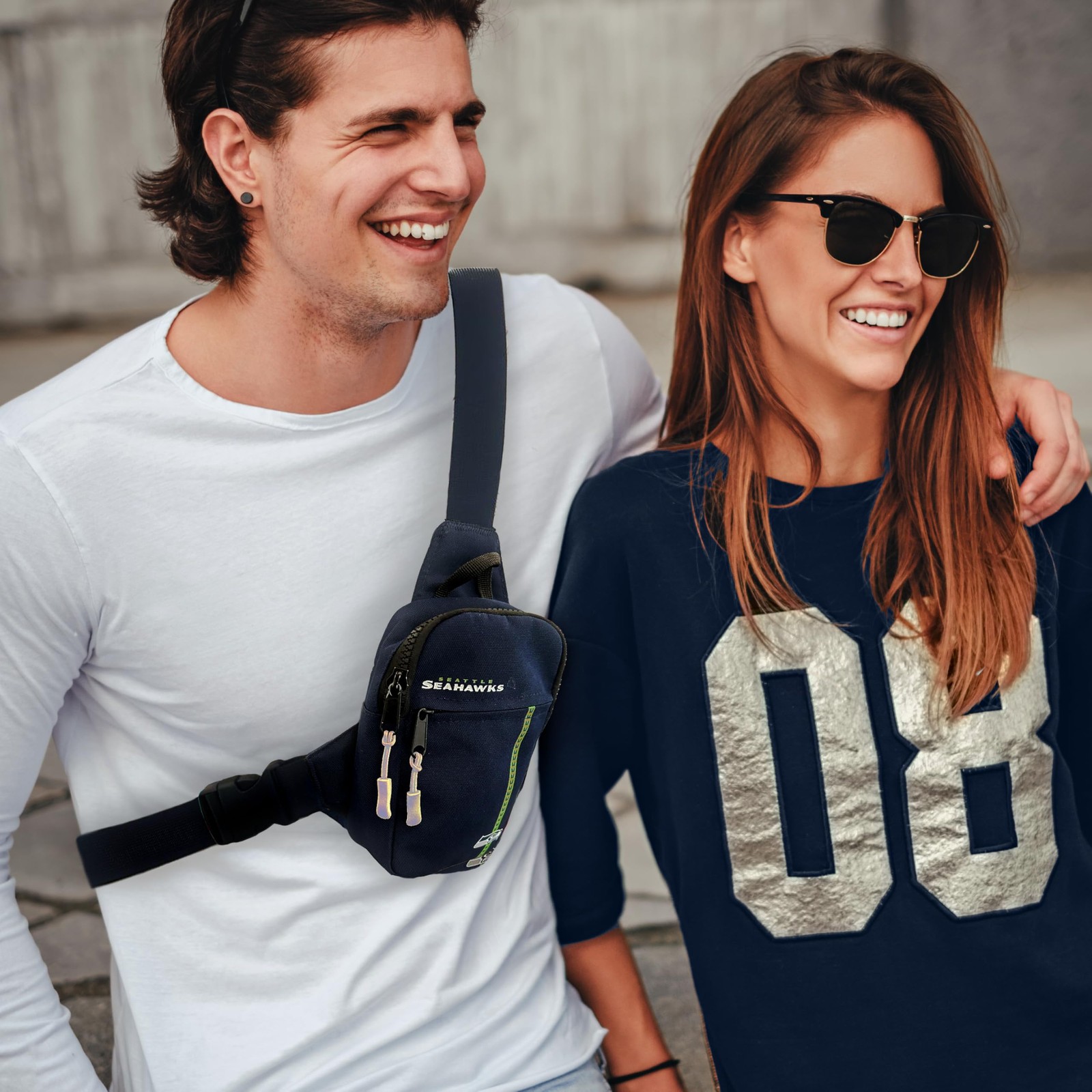 NFL Crossbody Tech Bag – Small Sling Bag for Unisex – Adjustable Strap – Trav…