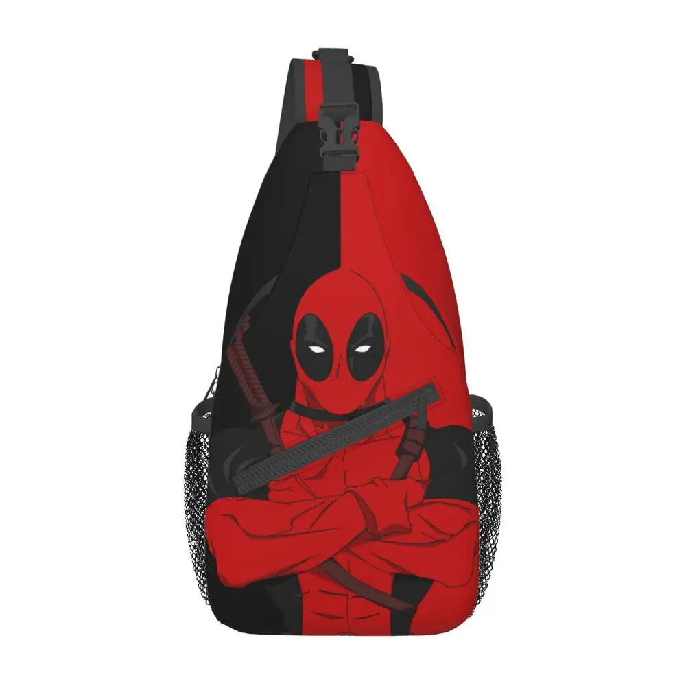 Casual Deadpool Sling Crossbody Backpack Men Shoulder Chest Bags for Traveling